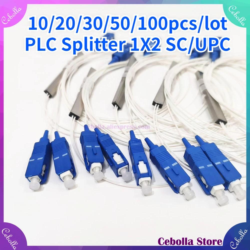 10/20/30/50/100 pcs/lot й 1X2 PLC SC/UPC APC    0.9mm G657A1 LSZH 1m PVC